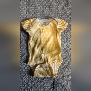 Yellow Striped Kids One Piece